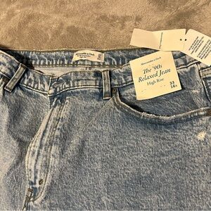 Abercrombie & Fitch Women’s Light Blue High Rise Jeans